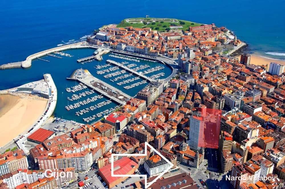 Puerto Deportivo Centro - Wifi Daire Gijón Dış mekan fotoğraf